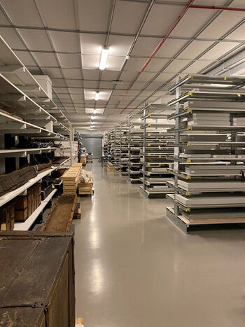 Archaeological storage at the Museum of Cultural History.